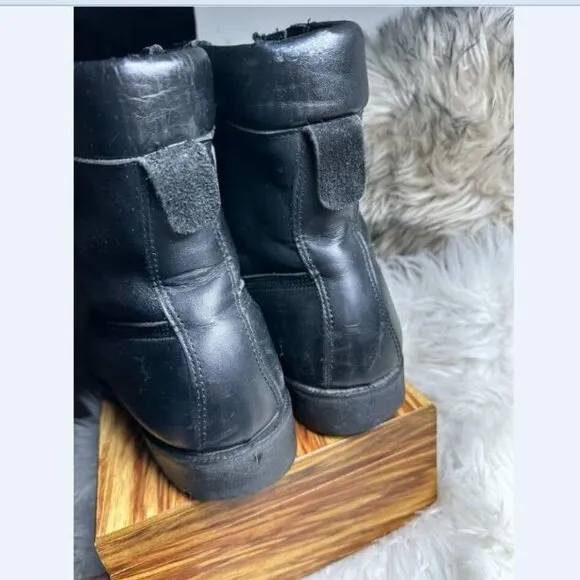Black Diamond Leather NFPA Fire Boots Men 10 STEEL TOE Fast Shipping