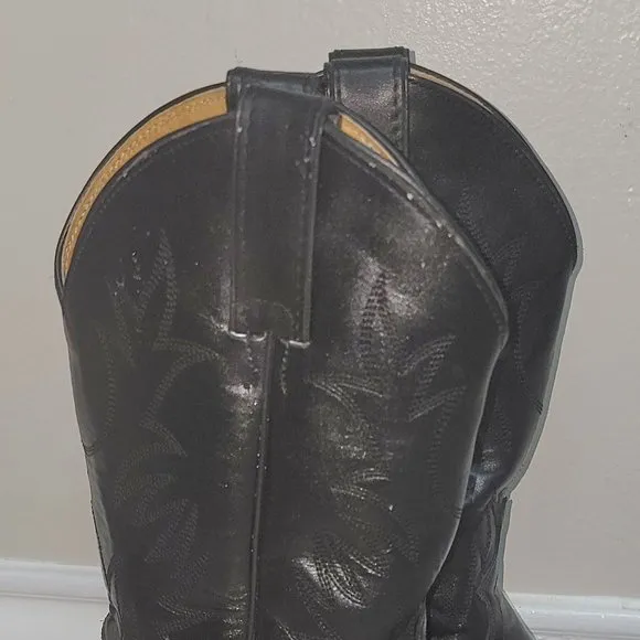 BLack Justin Boots 8.5B MENS