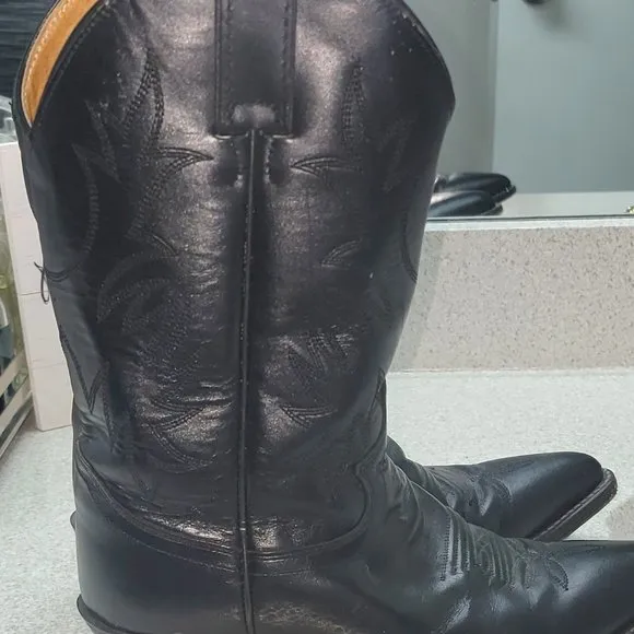 BLack Justin Boots 8.5B MENS