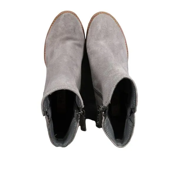 Blondo Shoes Womens 6 Booties Block Heel Leather Waterproof Ankle Boot Fashion