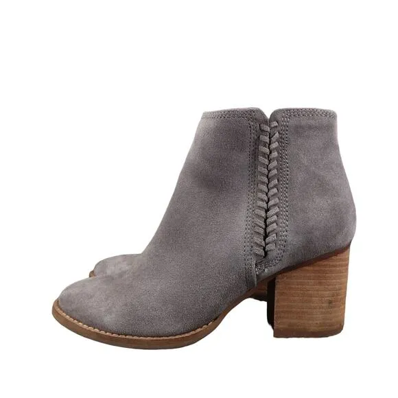 Blondo Shoes Womens 6 Booties Block Heel Leather Waterproof Ankle Boot Fashion