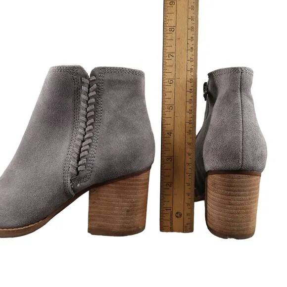 Blondo Shoes Womens 6 Booties Block Heel Leather Waterproof Ankle Boot Fashion