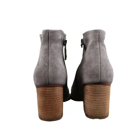 Blondo Shoes Womens 6 Booties Block Heel Leather Waterproof Ankle Boot Fashion