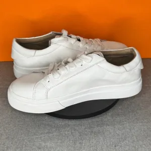 Blondo Venna Platform White Leather Classic Sneaker Waterproof Size 9