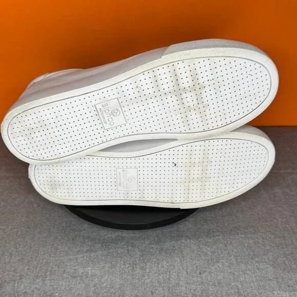 Blondo Venna Platform White Leather Classic Sneaker Waterproof Size 9