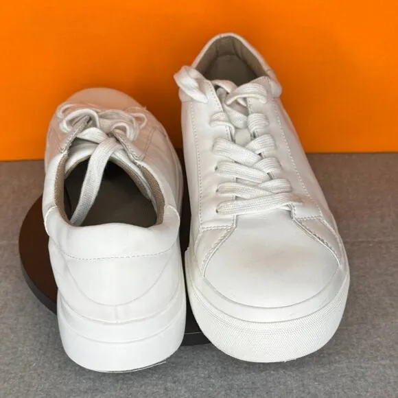 Blondo Venna Platform White Leather Classic Sneaker Waterproof Size 9