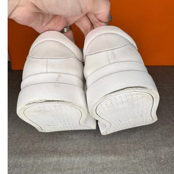 Blondo Venna Platform White Leather Classic Sneaker Waterproof Size 9