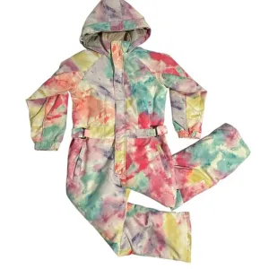 Blue Magic Winter Colorful All In One Piece Ski Jumpsuit Kids 9-10
