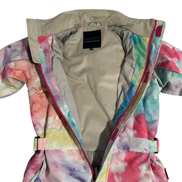 Blue Magic Winter Colorful All In One Piece Ski Jumpsuit Kids 9-10