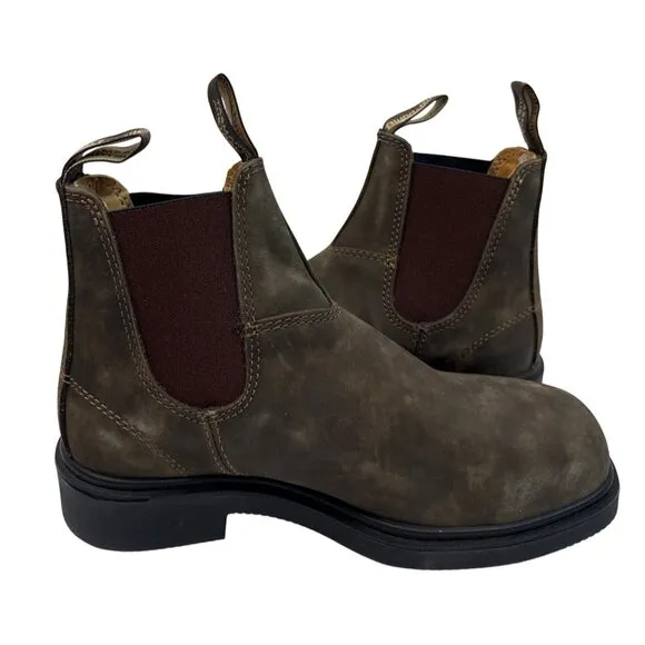 Blundstone #1306 Unisex Chelsea Boot Rustic Brown  Women 7.5  Men 5.5