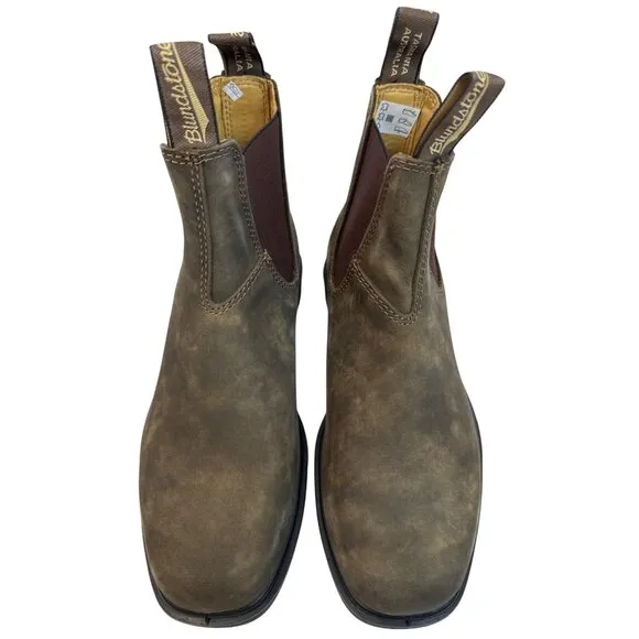 Blundstone #1306 Unisex Chelsea Boot Rustic Brown  Women 7.5  Men 5.5