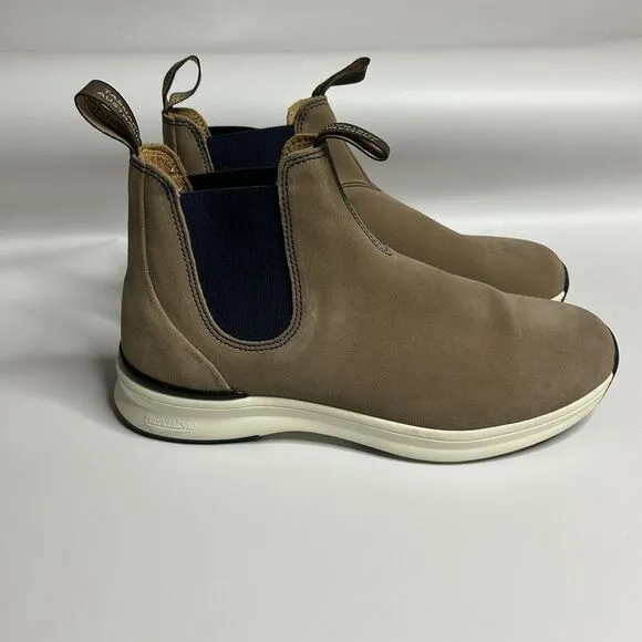 Blundstone 2146 Suede Chelsea Active Boots Sand Navy Mens US Size 10