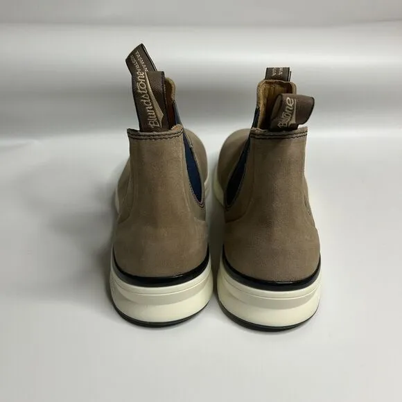 Blundstone 2146 Suede Chelsea Active Boots Sand Navy Mens US Size 10