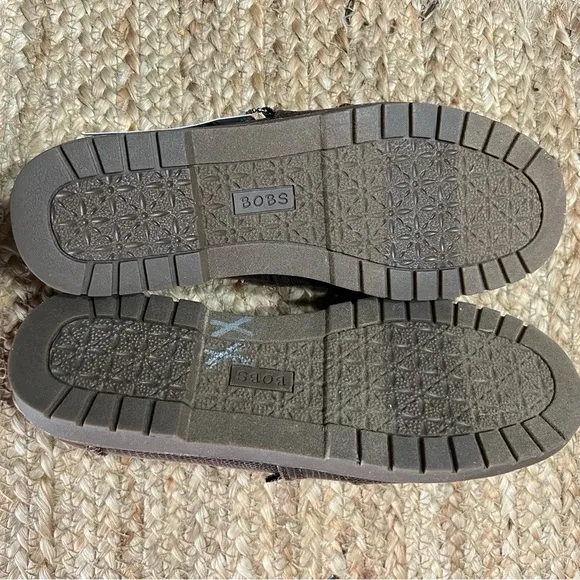 BOBS by Skechers Chocolate Brown Shoes NWOB but with Tag 6.5 Fuzzy Lined