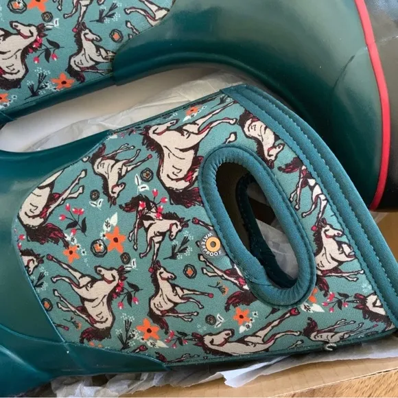 Bogs Classic 11 Unicorn Awesome Insulated Rain Boots Kids Multi Sizes BNWT