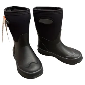BOGS Grasp Solid Kids' Girls' Boys' Insulated Rain Boots Black 13 NEW