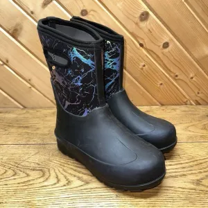 BOGS Neo-Classic Metallic Mountains Girls 6 Waterproof Boots Worn Once MSRP $115