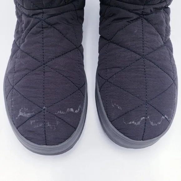 Bogs Women’s 11 Snowday Tall Black Quilted Insulated Waterproof Winter Boots