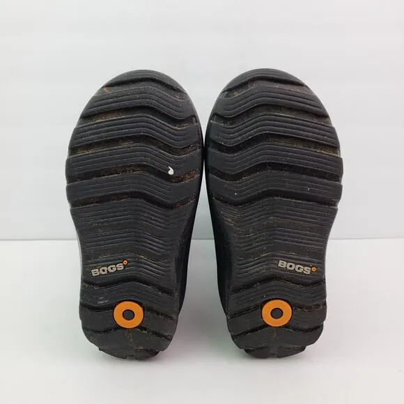 Bogs York Solid Insulated Kids Size 10 Black Neo Classic Waterproof Pull On Boot