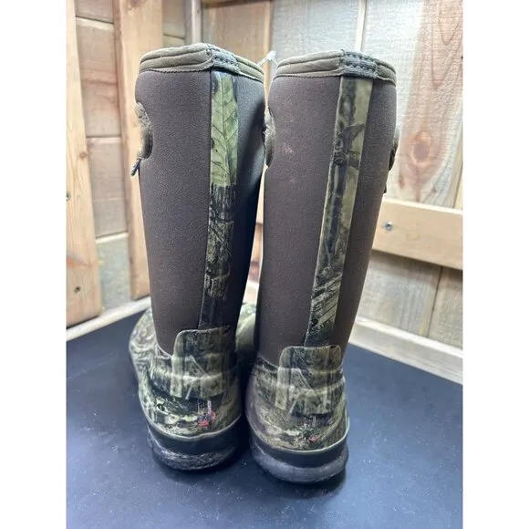 Bogs Youth Size 3 Mossy Oak Waterproof Insulated Rubber Boots