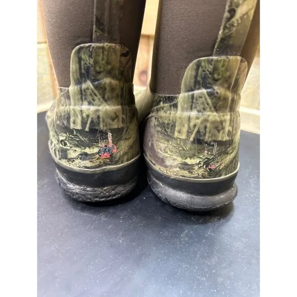 Bogs Youth Size 3 Mossy Oak Waterproof Insulated Rubber Boots