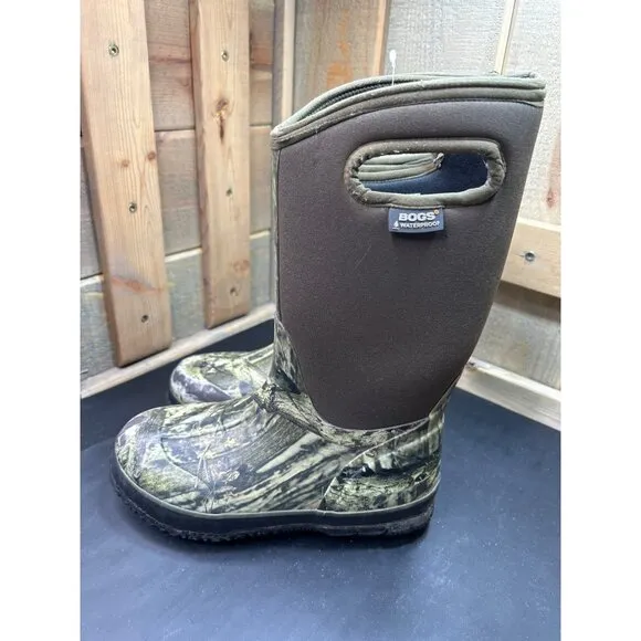 Bogs Youth Size 3 Mossy Oak Waterproof Insulated Rubber Boots