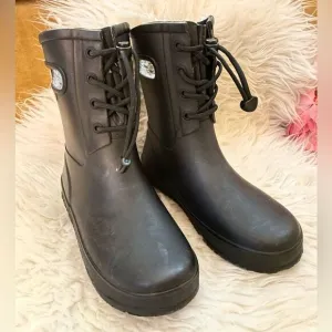 BOGS Amanda Faux Shearling Lined Boot Black Youth 4 EUR 37