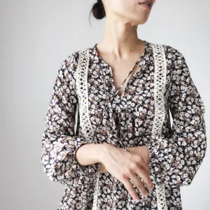 BOHO GYPSY  FLORAL PRINT MINI DRESS