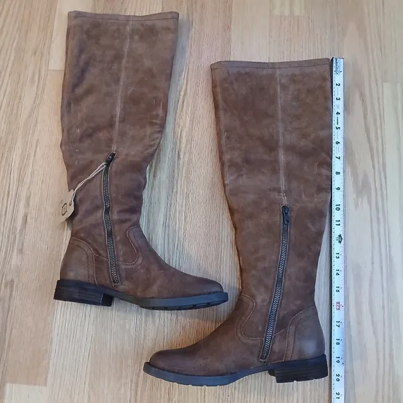 Born Britton Over The Knee Tall Leather Boots Size 6.5 for Women