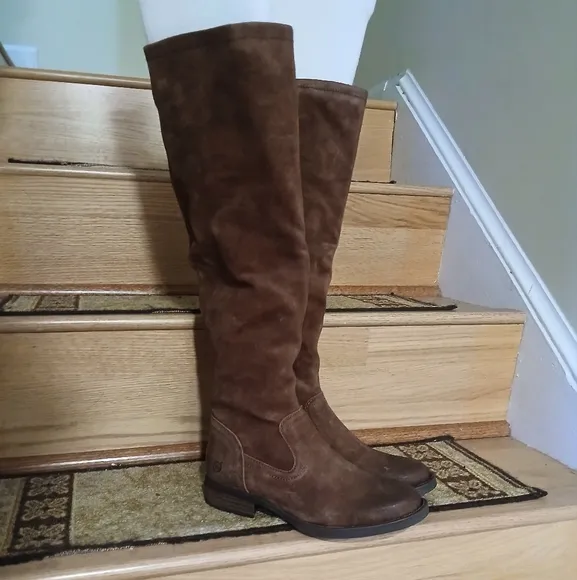 Born Britton Over The Knee Tall Leather Boots Size 6.5 for Women