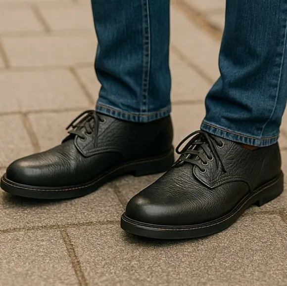 BORN-HAND STITCHED SHOES, NWOT, Pebble Leather Upper &amp; Linings, Size 10.5 M
