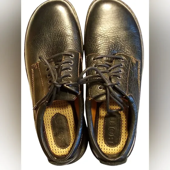 BORN-HAND STITCHED SHOES, NWOT, Pebble Leather Upper &amp; Linings, Size 10.5 M