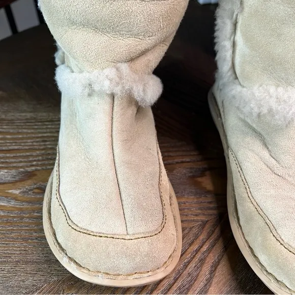 Born Suede and Faux Fur Boots
