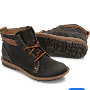 Born Women Temple Final Ankle Leather Boots shoes sz 9