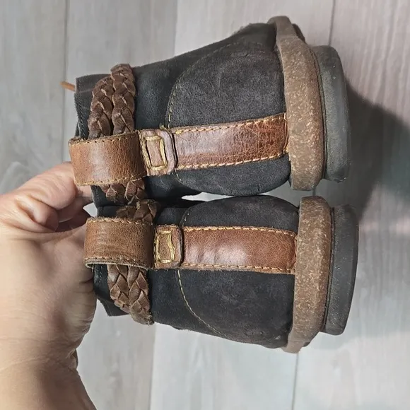 Born Women Temple Final Ankle Leather Boots shoes sz 9