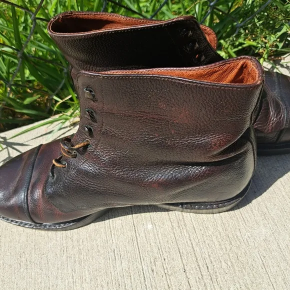 Bostonian Men  combat boots Leather Size 11.5 brown