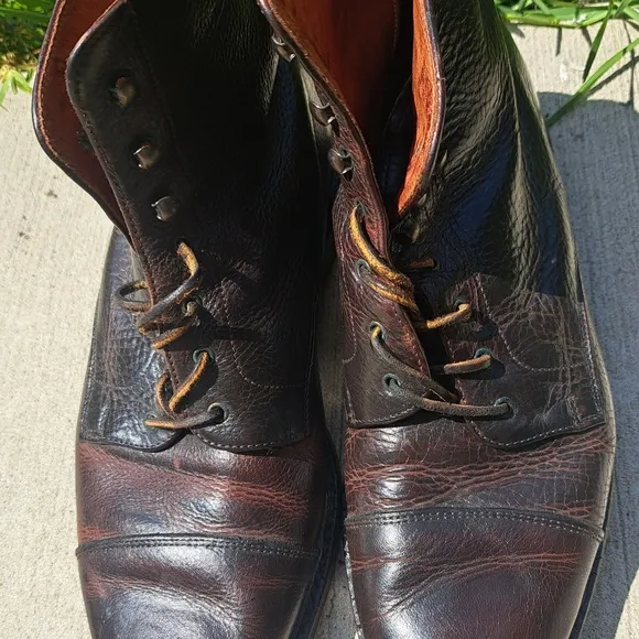 Bostonian Men  combat boots Leather Size 11.5 brown