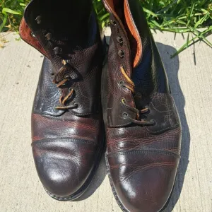 Bostonian Men  combat boots Leather Size 11.5 brown