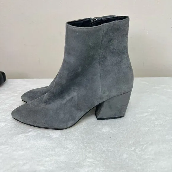 Botkier Gray Suede Sasha Ankle Boots  7 Women