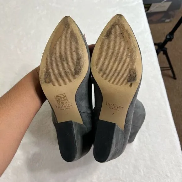 Botkier Gray Suede Sasha Ankle Boots  7 Women