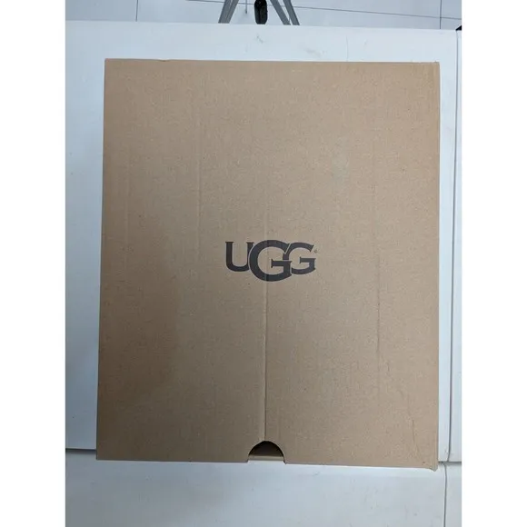 Brand New with Box Youth size 13 Brown High UGG Suede Boots Faux Fur Inside