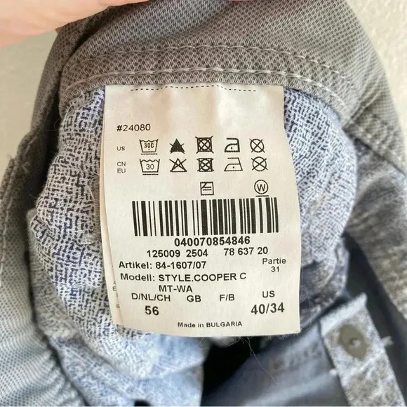 BRAX Feel Good Cooper Fancy Stretch Five Pocket Pants in Tritone Sz 40/34