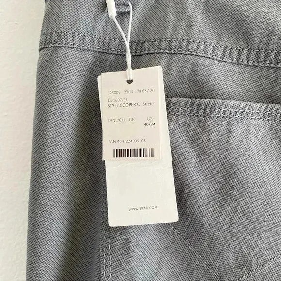 BRAX Feel Good Cooper Fancy Stretch Five Pocket Pants in Tritone Sz 40/34