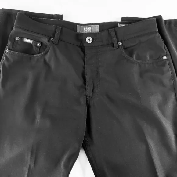 Brax Men’s Black Feel Good Cooper Regular Fit Pants 34/32
