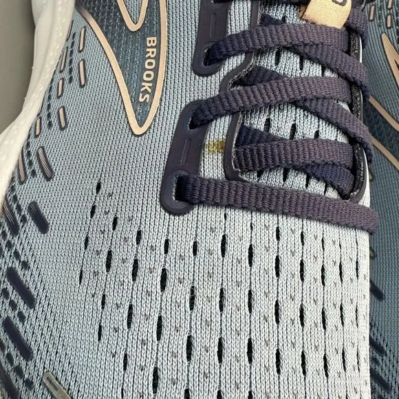 Brooks Glycerin 20 Womens 10 Light Blue Shoe Lace-Up Athletic Running Sneaker