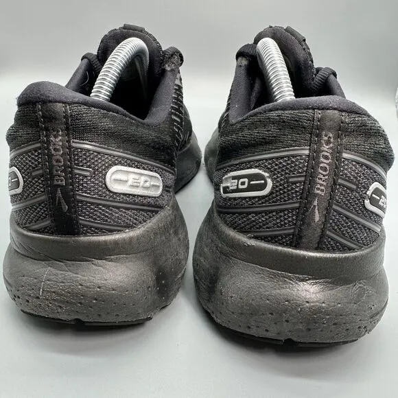Brooks Glycerin GTS 20 Mens Size 10 Black Athletic Running Shoe Lace Up Sneakers