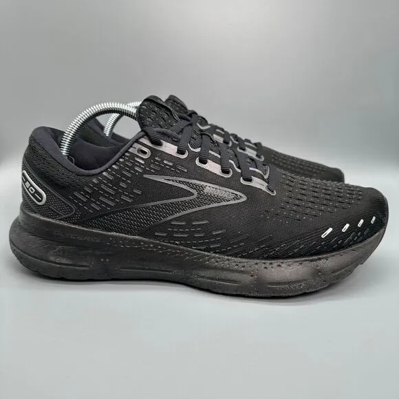 Brooks Glycerin GTS 20 Mens Size 10 Black Athletic Running Shoe Lace Up Sneakers