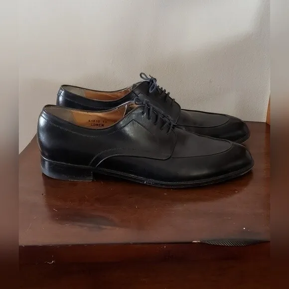 Bruno Magli  Loren Men's Black Leather Dress Shoes Made in Italy  Size 1…