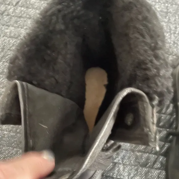 Burberry Check Fur Lined Rain/Winter Boots