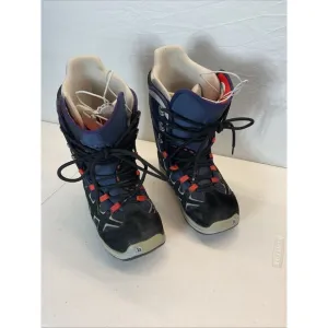 BURTON Moto MNS Snowboarding BOOTS Mens 10.5 Bone Out Blue Black Winter Lace
